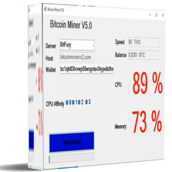Bitcoin Miner V5.0 – Premium Software (1 Month license)
