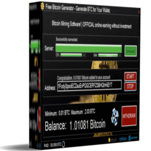 Bitcoin Generator Mining v8.9 (1 Month license)