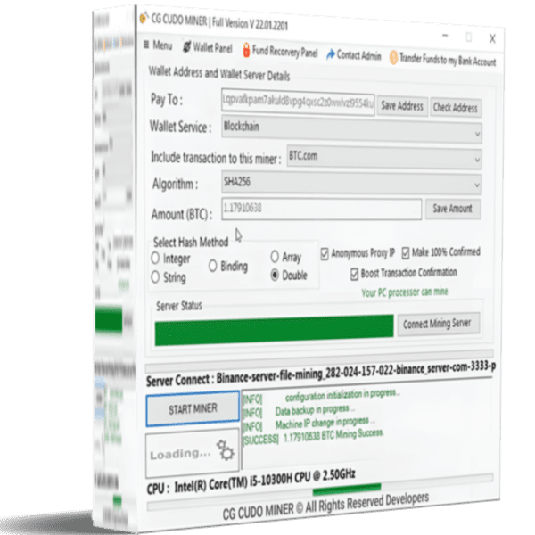 CG CUDO MINER SOFTWARE Pro Version V2.2 (lifetime license) 2024