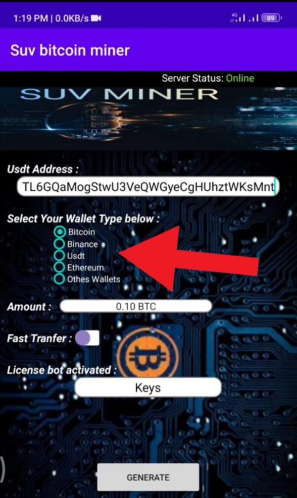BTC FLASH & USDT & ETHEREUM FLASH APK (1 Month License) - Image 4