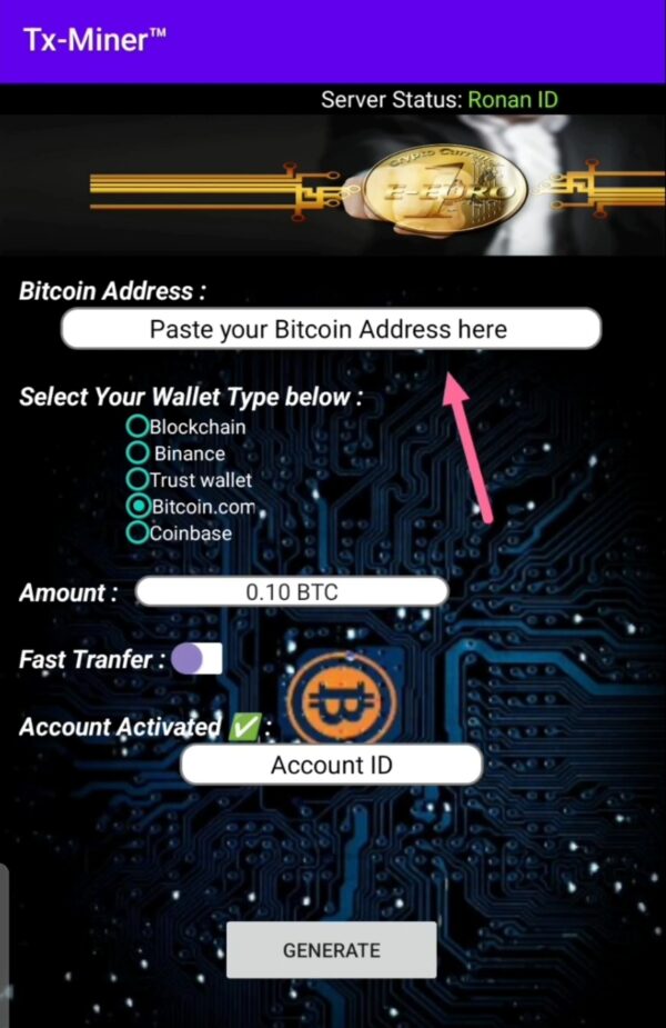 BITCOIN GENERATOR PHONE TX-MINER (Lifetime License) - Image 2
